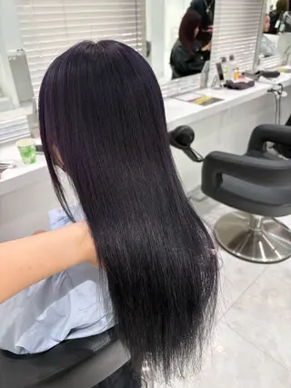 ロング カラー 🤍ྀི透ける寒色 Cocoa🤍ྀིのヘアスタイル