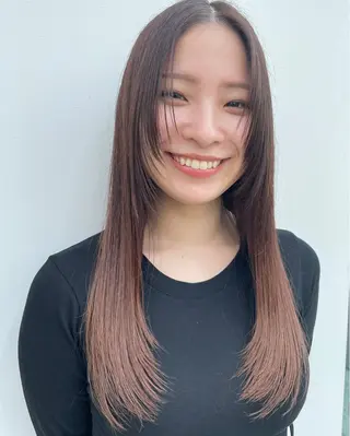ロング 金本 麗美のヘアスタイル