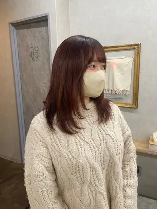 ミディアム カラー いなみね はるきのヘアスタイル