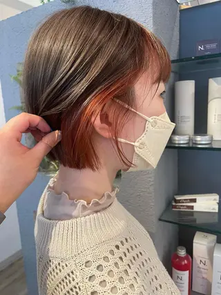 ショート カラー ブリーチ／ヘアセット 🪞🌙minamiのヘアスタイル