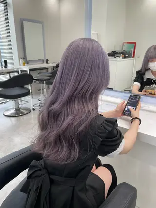 ロング カラー 髪質改善🩰透明感カ ラー🎀hinanoのヘアスタイル