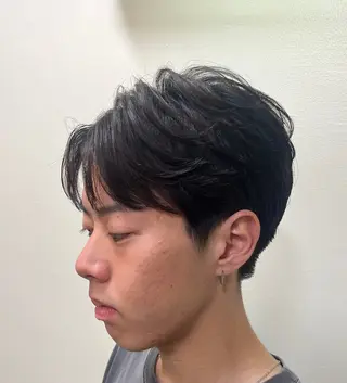 ショート パーマ メンズ カルマ・ニュアンス パーマ　須田龍世のヘアスタイル