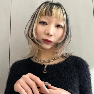ミディアム 宮嶋 蓮のヘアスタイル