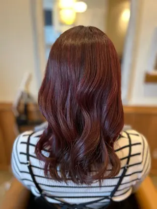 セミロング カラー Lie-et.hair(リエットヘア)丁田店所属・原田 絵梨香のヘアスタイル