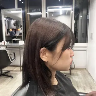 ミディアム カラー JIN/暖色カラー /髪質改善/艶髪のヘアスタイル