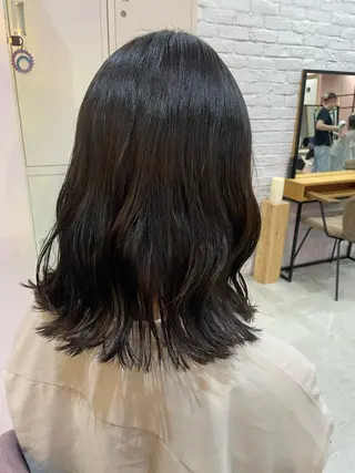 カラー 暖色/艶カラー/ エクステ/ユリヤのヘアスタイル