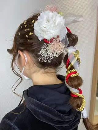 ヘアアレンジ ubu share salon所属・鈴村緋女／ヘアセット ／耳ツボジュエリーのその他イメージ