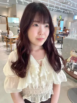 ロング カラー ヘアアレンジ 大人可愛い🎀ིྀ 🪞柔らかベージュのヘアスタイル