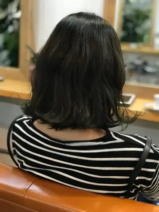 ミディアム ヘアアレンジ 髪質改善ayame 横山諒のヘアスタイル