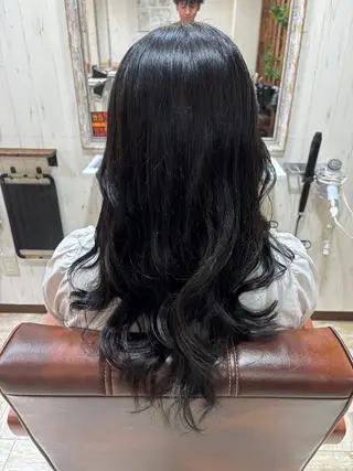 セミロング カラー ☀️透明感カラー☀️ まなとのヘアスタイル