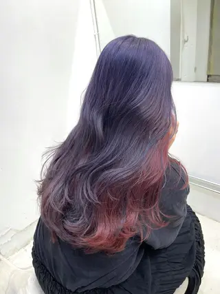 ロング カラー デザインカラーとハイ トーン/HIROKIのヘアスタイル