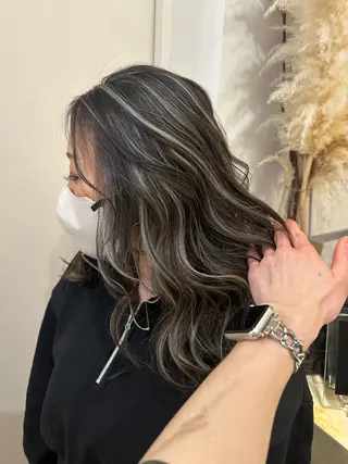 ロング カラー Dimo＆所属・ハイライトカラー /ダイスケのヘアスタイル