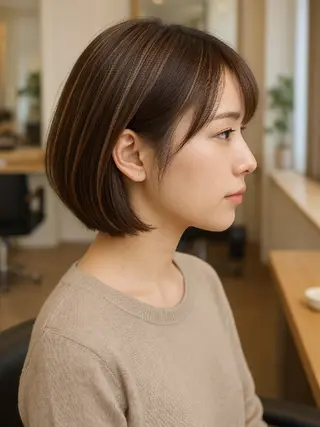 ショート トータル ビューティーwave所属・諏訪原 悠のヘアスタイル