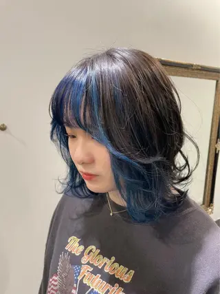 ミディアム カラー ヘアアレンジ フウト/メンズカット /メンズパーマのヘアスタイル