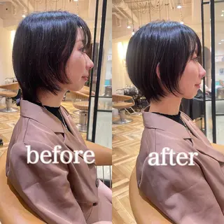 ショート 💎巻ける縮毛矯正/ 艶髪💎石渕智也のヘアスタイル