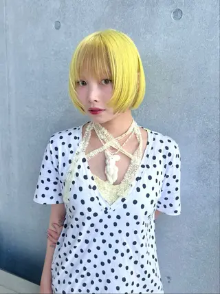 ショート カラー MONIQA原宿所属・24時間受付🌈ブリ ーチ特化RYUTOのヘアスタイル