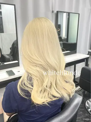 セミロング カラー エクステ🩵ブリーチ 韓国ヘア🩵KAEのヘアスタイル