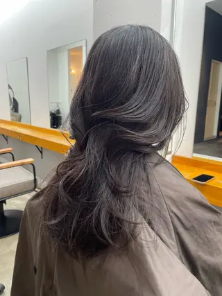 ロング 蘭々/レイヤーカット /ハッシュカットのヘアスタイル