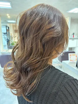 セミロング 原口 圭織のヘアスタイル