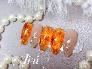 ネイル ネイルサロンAiri 長さ出し·シンプルのネイルデザイン