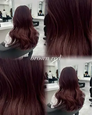 ロング カラー ヘアアレンジ 🫧暗染艶カラー🫧 yosuke横浜のヘアスタイル