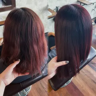 ミディアム カラー RELACE所属・RELACE 千葉 恋華🎀のヘアスタイル