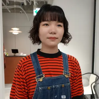 ショート パーマ ヘアアレンジ 🌐サトウ リョウ🌐のヘアスタイル