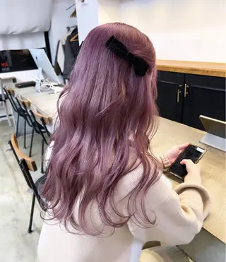 ロング カラー ヘアアレンジ 🎀暖色カラー🎀 ♡yurika♡のヘアスタイル