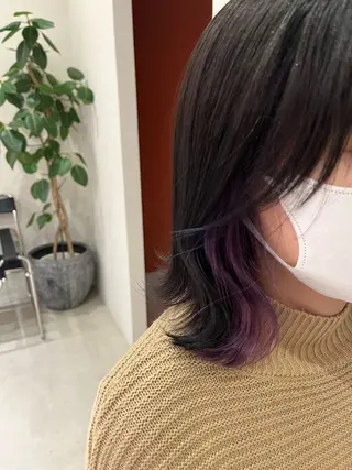 ミディアム ramphy 加藤 美羽のヘアスタイル