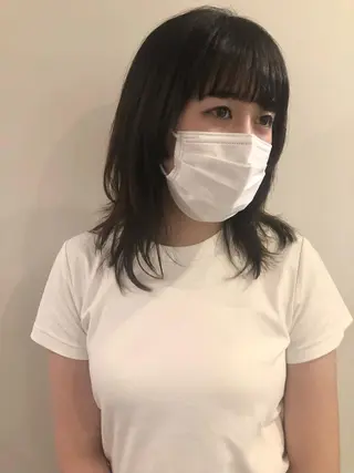 セミロング レイヤー/お顔まわり 暖色カラー🍑Amiのその他イメージ