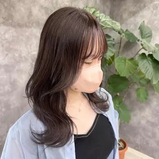 セミロング カラー SHUN/ブリーチ/ カラー/臼井/佐倉のヘアスタイル