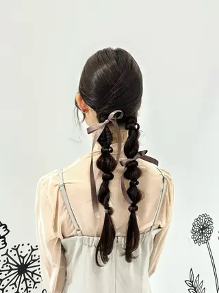 ヘアアレンジ 👔ボブ﹨似合 わせパーマ🩳ももかのヘアスタイル