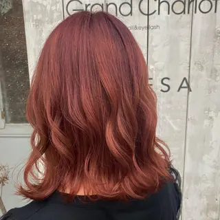 ミディアム カラー Sia中野新橋 田中 優莉乃のヘアスタイル