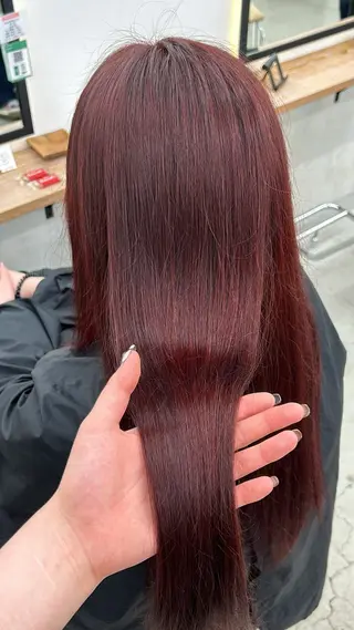 ロング ボブ/縮毛矯正/艶髪 /さのまなみのヘアスタイル
