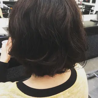 セミロング パーマ hair＆make plaisir所属・小野岡 潤子のヘアスタイル