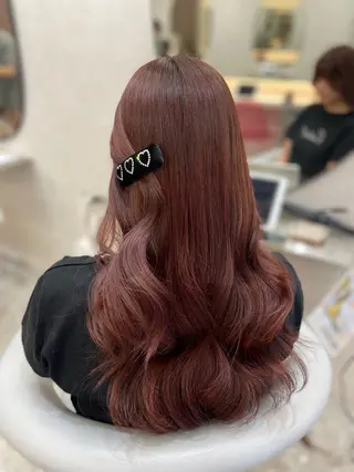 ロング カラー 新宿/韓国ヘア 中明度カラー/かやのヘアスタイル