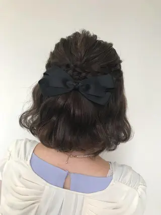 ミディアム ヘアアレンジ 顔まわり‎🤍小顔 カット🤍みさきのヘアスタイル