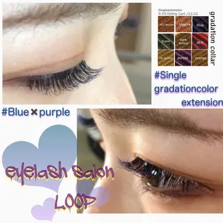 カラー マツエク・マツパ eyelash salonLoopꨄのマツエク・マツパデザイン
