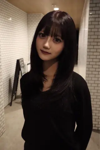 セミロング カラー レイヤーカット /ハイトーンchaoのヘアスタイル