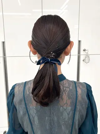 ミディアム ヘアアレンジ 加藤 優里のヘアスタイル