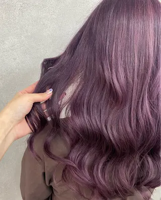 ロング 🩶西 雪乃/透明感 くすみカラー🫧のヘアスタイル