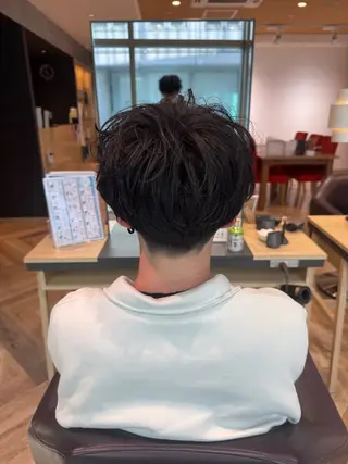 ショート メンズ メンズ特化/ センターパート/八谷のヘアスタイル