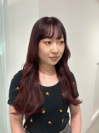 ロング カラー 愛結 暖色カラー🎀🩰のヘアスタイル