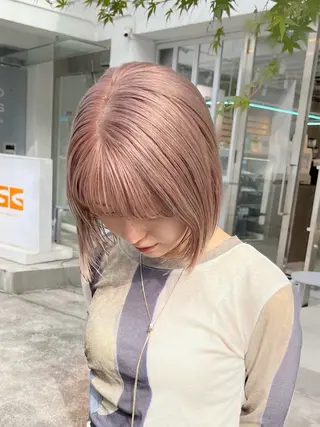 セミロング カラー Lomalia 🤍🫧/makoのヘアスタイル