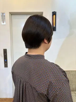 ショート カラー 似合わせカット‪// 鶴我万唯華のヘアスタイル
