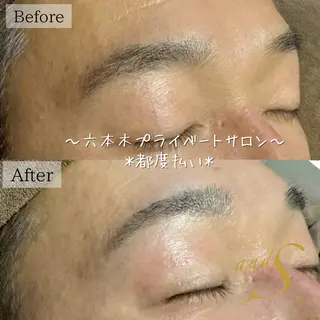 メンズ アイブロウ 🌸🧡六本木 脱毛しずか🧡🫧のエステ・リラクイメージ