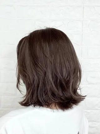 ミディアム カラー エイジングケア特化 美容師✂️山崎竜二のヘアスタイル