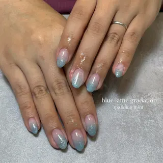 ネイル sparkling mint【スパークリングミント】所属・natsuki 🎀💎モデル様募集のネイルデザイン