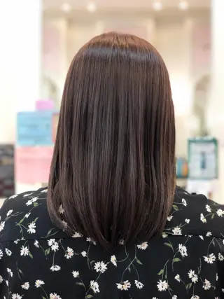 セミロング パーマ ダメージレス 桧山店長のヘアスタイル