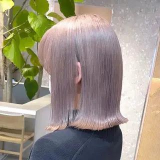 ミディアム カラー tsubasa🪽 ／ブリーチカラーのヘアスタイル